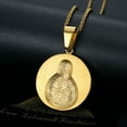 thumbnail image 5 of NEGS 18K Gold Plated Virgin Mary Christian Miraculous Medal Pendant 20'' Chain Religious Benedict Our Lady of Guadalupe Amulet Stainless Steel Necklace for Women, 5 of 7