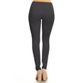 thumbnail image 3 of Women's Mid-Rise Seagull Shaped Skinny Ponte Pants with Elastic Waistband, 3 of 6