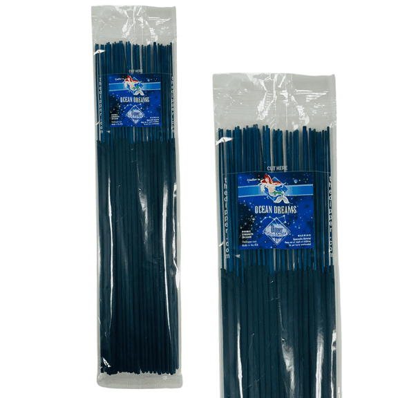 The Dipper 19" Jumbo Incense Sticks 50 Count Pack Double Strength - Ocean Dreams