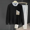 thumbnail image 4 of Sudaderas para hombre, otoño coreano, jersey de algodón 100℅, nuevas y originales, ropa de calle de alta marca, ofertas de ropa de lujo, polos XL para hombre, 4 of 4