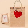 thumbnail image 3 of 100 Red Heart Kraft Paper Gift Tags with 10m Red-White Hemp Rope - Bulk 100pcs, 3 of 5