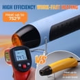 thumbnail image 3 of Pistola de calor LET'S RESIN de 350 W, calentamiento rápido, doble temperatura, con boquillas, 3 of 7