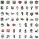 thumbnail image 3 of 50pcs Minecraft Theme Stickers Pack Vinyl Decals Decoration For Guitar Luggage Skateboard Laptop 26-27s, 3 of 5