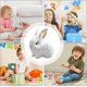 thumbnail image 4 of Interactive hopping rabbit toy electric pink white, 4 of 5