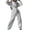 White, variant on comerut Winter Jumpsuit Tight Waist Warm Long Sleeves Elastic Cuff Women Autumn Jumpsuit for Daily Wear