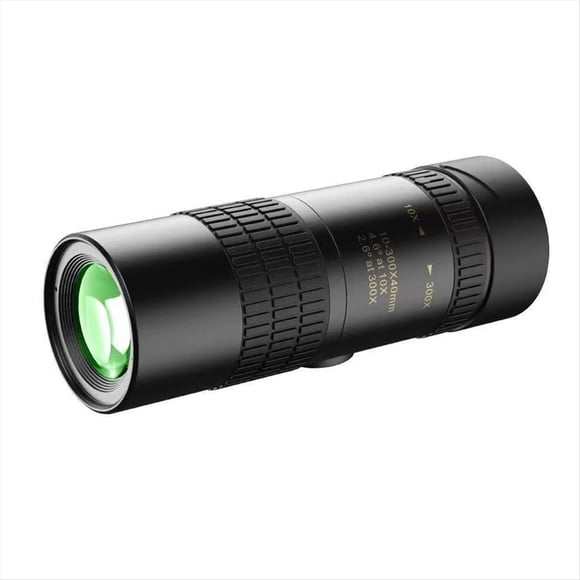 Telescopio Monocular de Alta Definición y Alta Potencia 10-300X30 con Lente para Cámara Móvil y Zoom para Acampar Al Aire Libre.