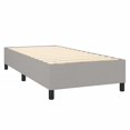 thumbnail image 2 of vidaXL Box Spring Bed with Mattress Light Grey 100x203 cm Twin XL Fabric, 2 of 5
