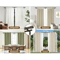 thumbnail image 4 of Double Curtain Rod 36 to 72 Inch,  1 Inch Heavy Duty Curtain Rods for Windows, Telescoping Double Drapery Rod with Simple Cap Finials, Bronze, 4 of 14
