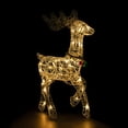 thumbnail image 3 of Northlight Lighted Prancing Reindeer Christmas Outdoor Decoration - 25.5" - Clear Lights, 3 of 9