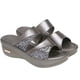 thumbnail image 4 of Sandalias de cuña de tacón grueso, verano, playa, caminar, punta abierta, diseño, zapatilla de cuña, gris, talla 42 1 par Inevent AP1213-08, 4 of 7