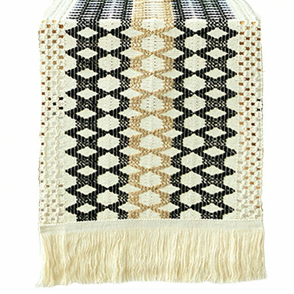 AUQ Table Runner,Woven Cotton Table Runners 72 Inches Long,Convenient Upkeep Dining Room Table Decor,Style1,30*180cm