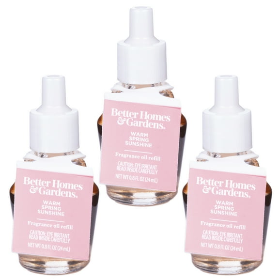 Better Homes & Gardens Aroma Accents Oil Refill 24 mL (3-Pack), Warm Spring Sunshine