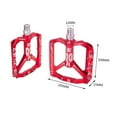 thumbnail image 2 of JNTWORLD MTB Mountain Road Bike Pedals Bicycle Flat Platform Aluminum Alloy 3 Bearings 9/16", 2 of 14