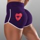 thumbnail image 2 of Gibobby Shorts Gym Mujer Leggings Pantalones Pantalones cortos Correr Moda Mujer Amor Atlético Gimnasio Elasic Yoga Deportes Pantalones de yoga(Morado, M), 2 of 5