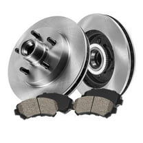 Callahan Brake Parts Brake Kit for Audi A4 1996-1997 Rear Replacement Brake Rotors with Metallic Brake Pads EBYK001563