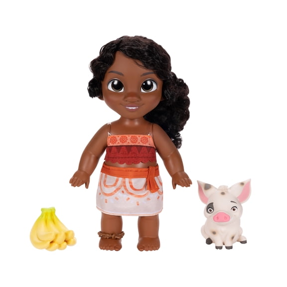 Disney's Moana 2 Little Sis Simea 11 inch Tall Doll with Animal Friend Pua