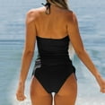 thumbnail image 6 of Afdoent Womens Bikini Sets Womens Tankini Set Women Swimsuits Monokini Bathing Suits V Neck Vintage Swimwear, 6 of 7