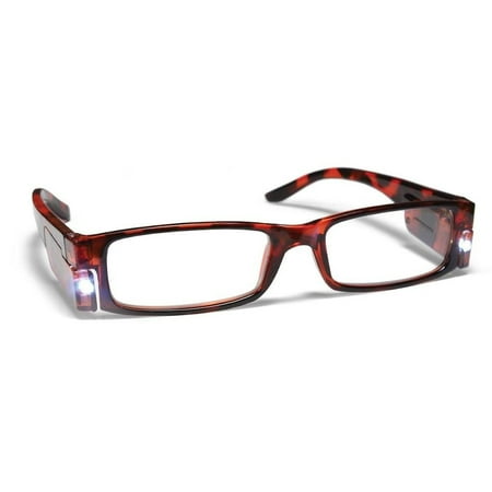 Locations Tortoise Shell Finish - PS Designs 01441 - LED Tortoise Shell Frame +1.50 Lighted Reading Glasses