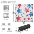 thumbnail image 3 of Blue Red Stars Beach Blanket Outdoor Picnic Blanket 78"x 78" Waterproof Foldable for Beach Camping Travel Hiking Grass Lawn Park, 3 of 5
