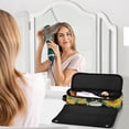 thumbnail image 6 of Hair Tool Organizer Bag with Heat Resistant Mat Removable Travel Storage Case for Hot Air Brushes Curling Irons Cats in Sunflowers Garden, 6 of 8