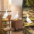 thumbnail image 7 of Large Porch Goose Statue, Adjustable Large Realistic Waterfowl Sculpture, Tall White Geese Figures for Backyard, 7 of 7