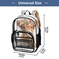 thumbnail image 4 of PVC Transparent Backpacks Clear Backpack for Travel and Outings Small Highland Cattle, 4 of 7