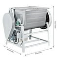 thumbnail image 5 of Aiqidi 110V Electric Dough Mixer 30QT Commercial Heavy Duty Mixer Double Belt Double Gear Drive Mixing Machine for Kitchen Restaurants, 5 of 8
