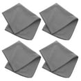 thumbnail image 3 of FUEENIRVA 4Pcs Reusable Grey Superfine Fiber Cleaning Cloths for Glasshousehold and Window Cleaning, 3 of 8