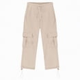 thumbnail image 6 of NOLDARES Boys Sweatpants Kids Athletic Pants Causal Joggers Workout Clothes with Pocket Drawstring(Beige,7-8 Years), 6 of 6