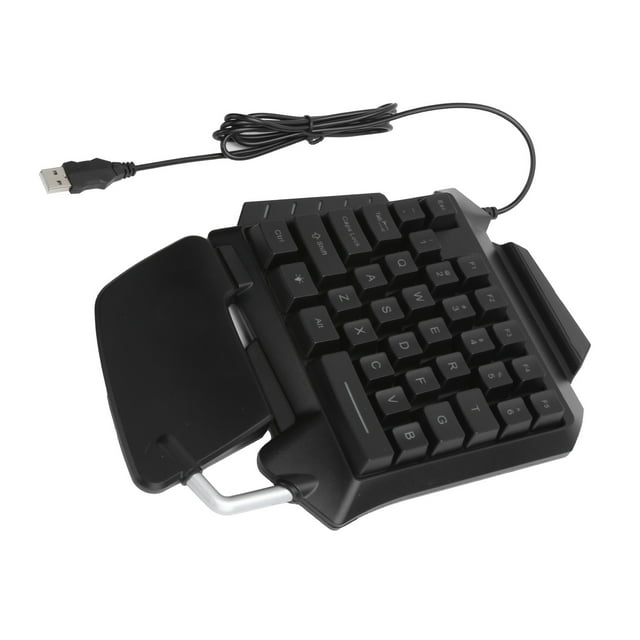Teclado para una Mano NikouMX Teclado Mecánico Retroiluminación LED USB 35 Teclas