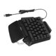 thumbnail image 3 of Teclado mecánico portátil Sincero para juegos con cable USB de 35 teclas para una mano con retroiluminación LED, 3 of 10