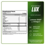 Vivioptal Lux 90 Softgels, Omega 3, Zinc, and Vitamin C & E, Multivitamin & Multimineral, Gluten Free