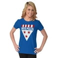 thumbnail image 3 of Vote Pizza Foodie USA Election Gym Womens Slim Fit Graphic Tee Brisco Brands L, 3 of 5