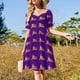 thumbnail image 2 of Vestido morado de manga corta con tigre de fútbol vestidos largos con velo vestidos de noche de lujo para mujer vestido de noche para mujer 2025, 2 of 6