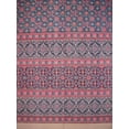 thumbnail image 2 of Moroccan Foulard Print Curtain Drape Panel Cotton 46" x 82" Salmon Pink, 2 of 2
