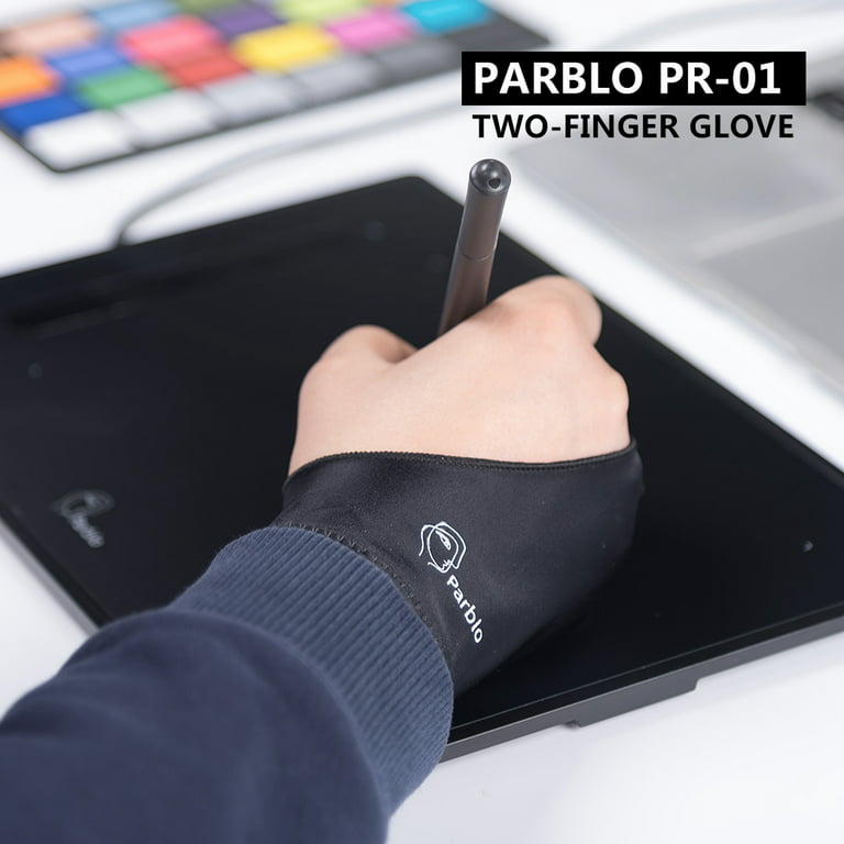  Art 2-Finger Glove for Drawing Tablets Lycra Glove Artist  Drawing Glove for Graphics Tablet Light Box Tracing Light Pad : Electronics