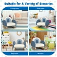 thumbnail image 3 of Resenkos Kids Rocking Chair Children Velvet Upholstered Sofa with Solid Wood Legs-Blue, Kids Chairs for Kids, 3 of 8