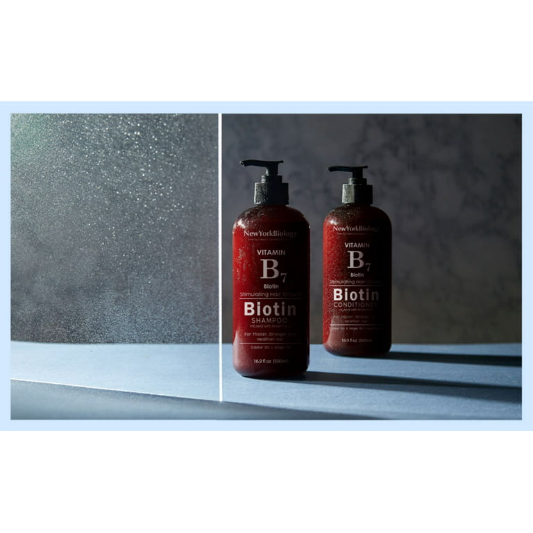 New York Biology Biotin Shampoo for Hair and Thinning Hair – For Men & Women - 16.9 fl Oz - Walmart.com