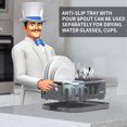thumbnail image 6 of MR.Siga Dish Drying Rack for Kitchen Counter, Compact Dish Drainer with Drainboard, Utensil Holder and Cup Rack, Grey, 6 of 8