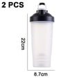 thumbnail image 2 of Plastic Protein Shake Bottle For Meal Replacement Shakes & Smoothies, Beverages, Mixing Salad Dressing, 2 of 5