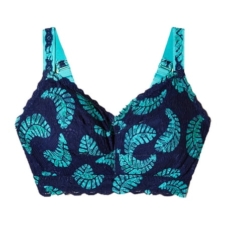 

Cosabella Never Say Never Printed SUPER CURVY Sweetie Bralette (NEVEP1340) Small Leaf