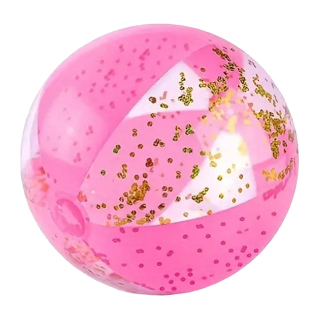 Deeceymbur Semi Transparent PVC Inflatable Beach Ball Multi Color for Pool Outdoor Floating Games
