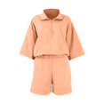 thumbnail image 3 of NMMUED Two Piece Sets for Women Summer Short Sets for Women Sweat Suit Track Suits for Women Set Athleisure Sets Women, Orange M, 3 of 9