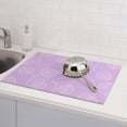 thumbnail image 6 of ZNDUO Absorbent Dish Drying Mat, Microfiber Purple Leaf Pattern Dish Drying Pad for Kitchen Counter, 24 x 18 Inch, 6 of 8
