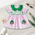 thumbnail image 2 of Zshosam Robes pour Petite Fille Robe Trapèze pour Petites Filles Motif Arc-en-Ciel Mignon Manches Courtes Décontractée Robes pour Tout-Petites Filles pour Fête Taille 2T 3T,(Rouge 2-3 Ans), 2 of 6