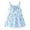 Light Blue, variant on Sun Dresses Floral Flowers Sleeveless Beach Straps Dress for Girls Casual Girls Dresses