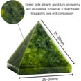 thumbnail image 3 of Green Jade Pyramid Crystal Healing Stones - 1" Inch, 3 of 4