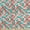 Abstract Mosaic Floral, variant on Ambesonne Retro Fabric by the Yard Upholstery, Checkered Floral, 2 Yards, Multicolor