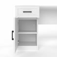 thumbnail image 5 of L-Shaped Computer Desk with 2 Cabinets and 2 Drawers, 11 Open Shelves and 1 Right Flip Shelf with Storage, with Power Outlet, for Study, Living Room and Office, 5 of 5