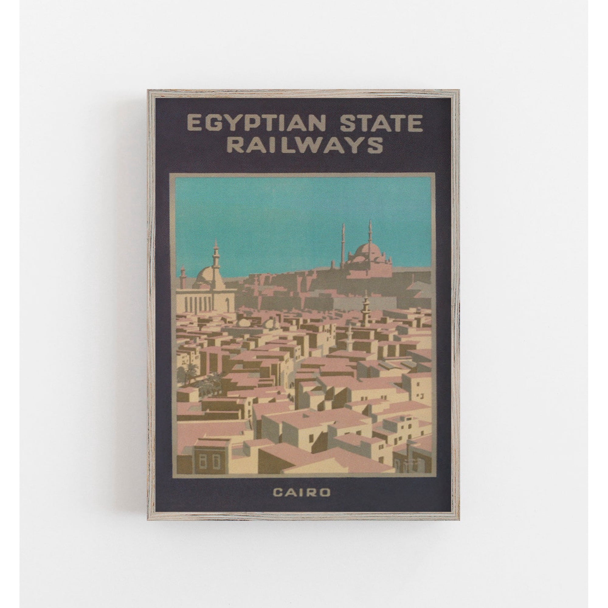 Cairo Egypt Travel Poster, Unframed Paper Poster 8x10in
